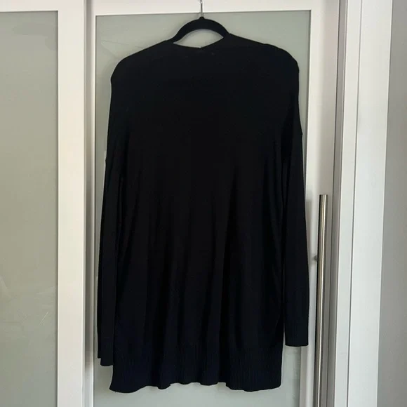 Zara Women's Black Open-Front Cardigan With Side Zippers - Picture 4 of 4
